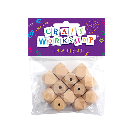 CRAFT WORKSHOP Beads Chunky Natural | Mollies Make And Create NZ