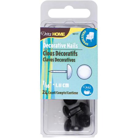 DRITZ Decorative Nails Smooth Black | Mollies Make And Create NZ