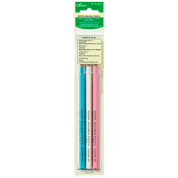 CLOVER Water Soluable Marking Pencil 3 Pack / Mollies New Zealand