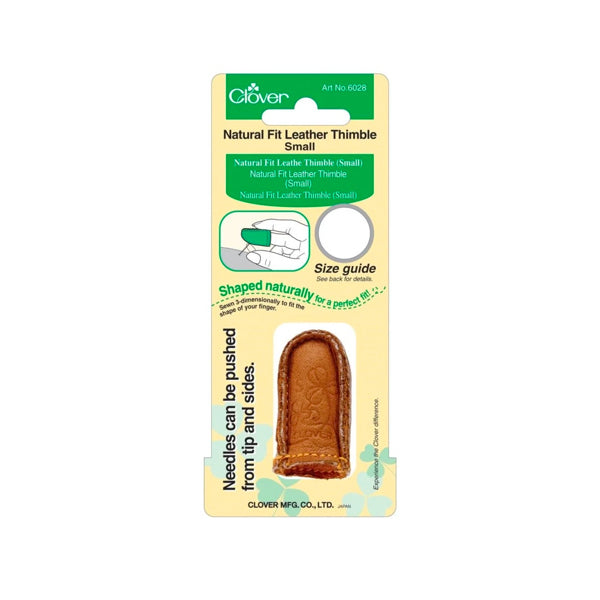 CLOVER Thimble Natural Fit Leather | Mollies Make And Create NZ