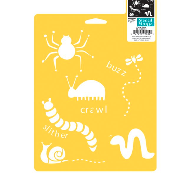 STENCIL MANIA Cutie Bug | Mollies Make And Create NZ
