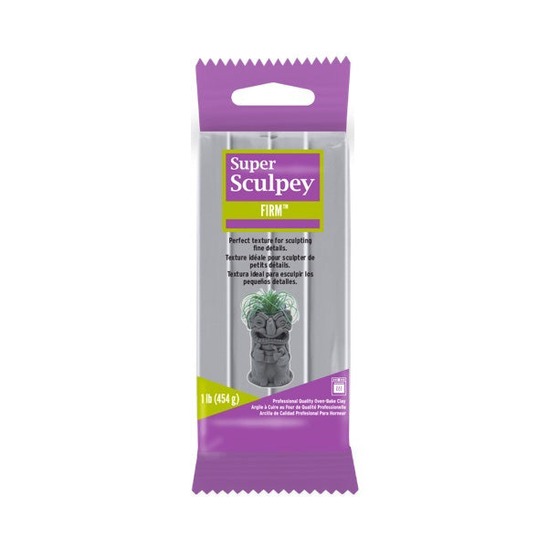 SCULPEY Super Clay Firm Grey 454gm / Mollies New Zealand
