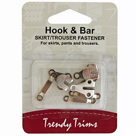 TRENDY TRIMS Hook & Bar Fasterners | Mollies Make And Create NZ