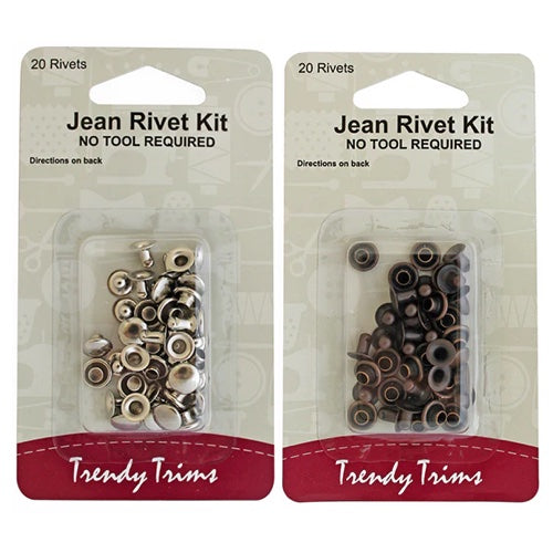 TRENDY TRIMS Jeans Rivets | Mollies Make And Create NZ