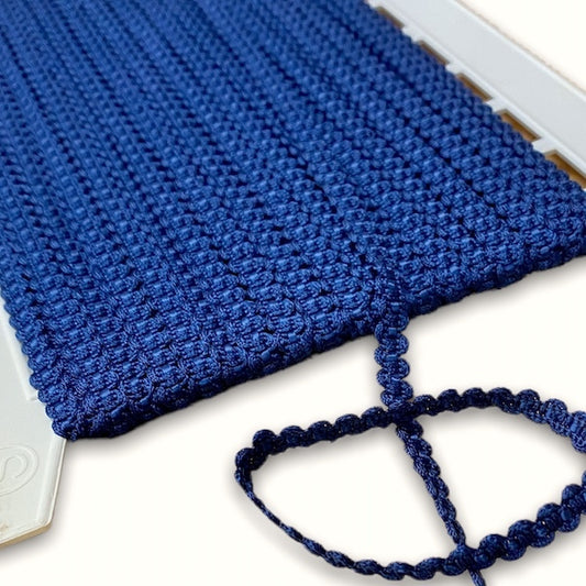 GIMP BRAID Link 8mm Navy Per meter / Mollies New Zealand