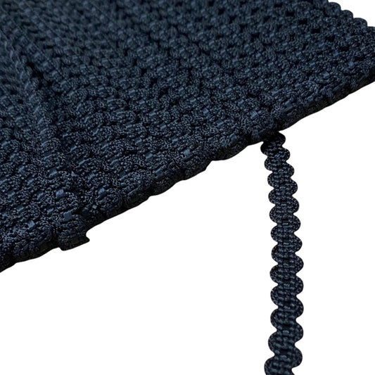 GIMP BRAID Link 8mm Black Per meter / Mollies New Zealand