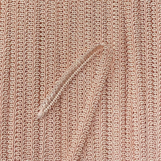 GIMP BRAID French 8mm Champagne Pink Per meter / Mollies New Zealand