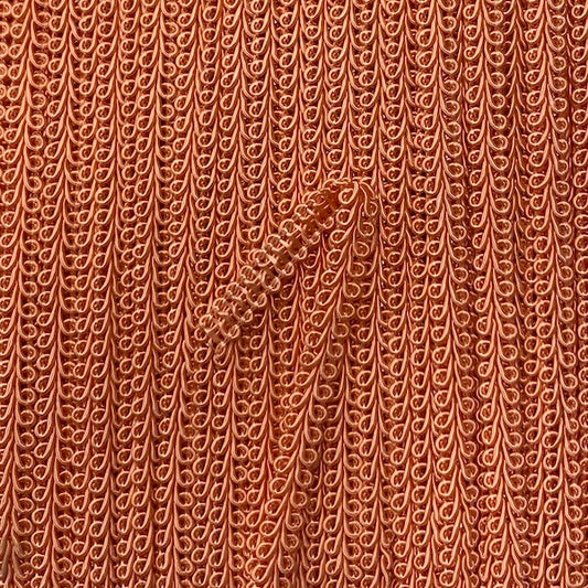 GIMP BRAID French 8mm Peach Per meter / Mollies New Zealand