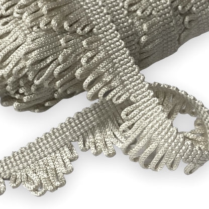 LOOPED GIMP FRINGE Light Beige 25mm Per meter / Mollies New Zealand