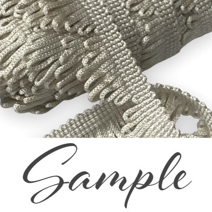 LOOPED GIMP FRINGE Light Beige 25mm / Mollies New Zealand