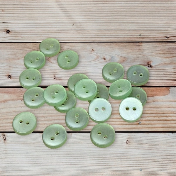 SULLIVANS Button 2-Hole Mint 14mm / Mollies New Zealand