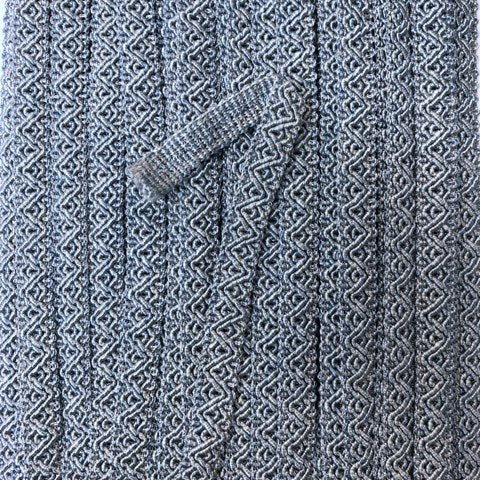 GIMP BRAID Ziggy 12mm Light Blue Per meter / Mollies New Zealand