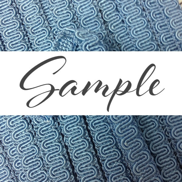 GIMP BRAID Scroll 15mm Sky Blue / Mollies New Zealand