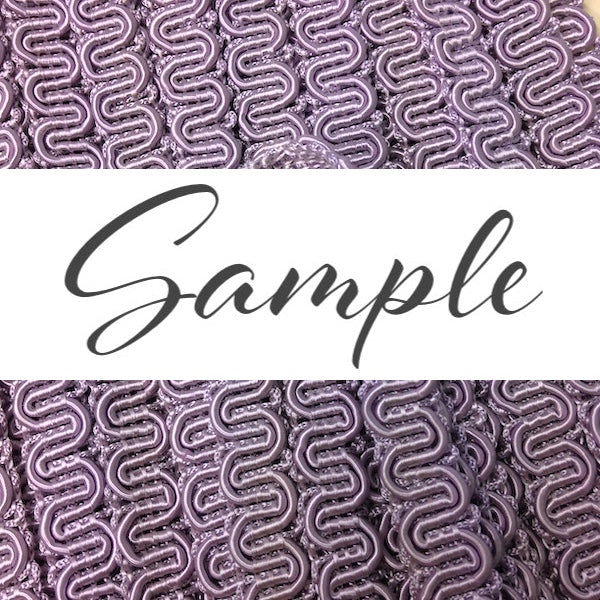 GIMP BRAID Scroll 15mm Lilac / Mollies New Zealand