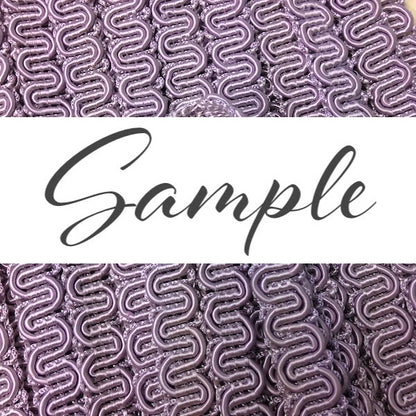 GIMP BRAID Scroll 15mm Lilac / Mollies New Zealand