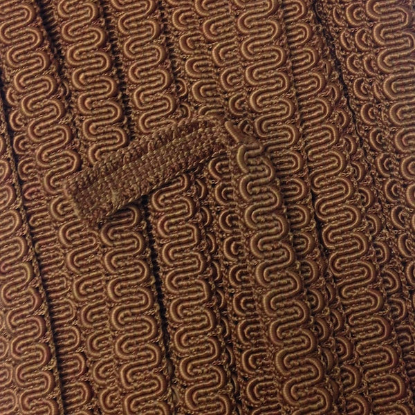 GIMP BRAID Scroll 15mm Rusty Brown | Mollies Make And Create NZ