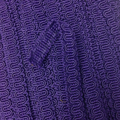 GIMP BRAID Scroll 15mm Purple Per meter / Mollies New Zealand