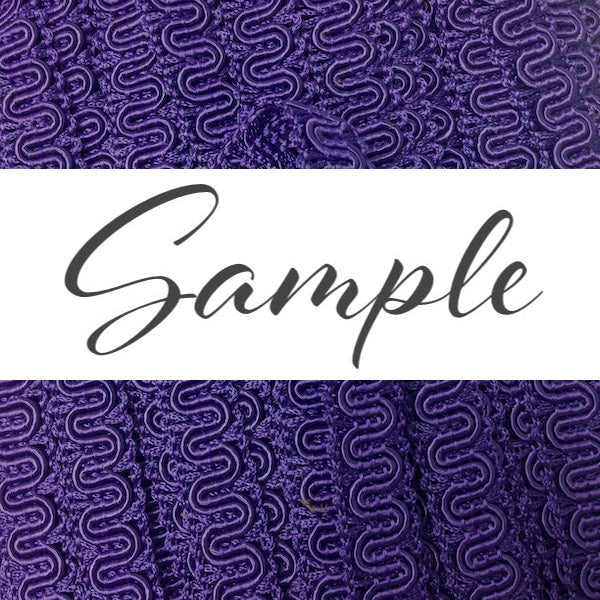 GIMP BRAID Scroll 15mm Purple / Mollies New Zealand