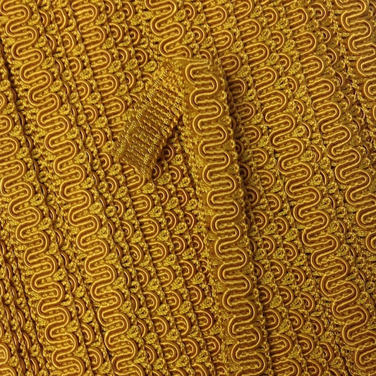 GIMP BRAID Scroll 15mm Tuscan Per meter / Mollies New Zealand
