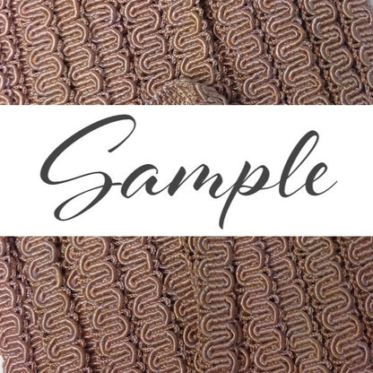 GIMP BRAID Scroll 15mm Toffee / Mollies New Zealand