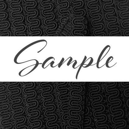 GIMP BRAID Scroll 15mm Black / Mollies New Zealand