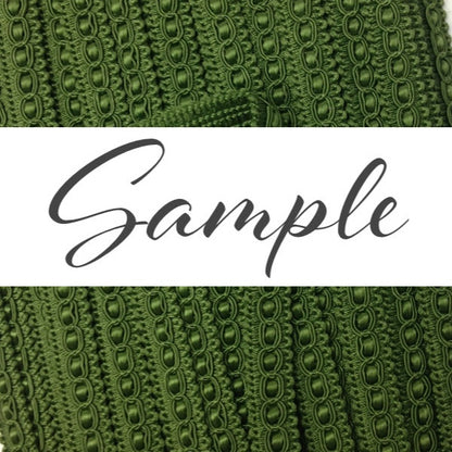 GIMP BRAID Fancy 15mm Evergreen / Mollies New Zealand