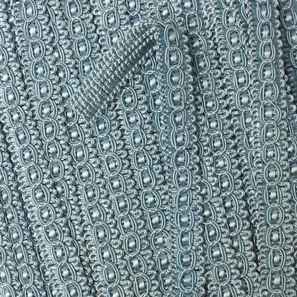 GIMP BRAID Fancy 15mm Blue Mist Per meter / Mollies New Zealand