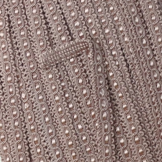 GIMP BRAID Fancy 15mm Light Pink Per meter / Mollies New Zealand