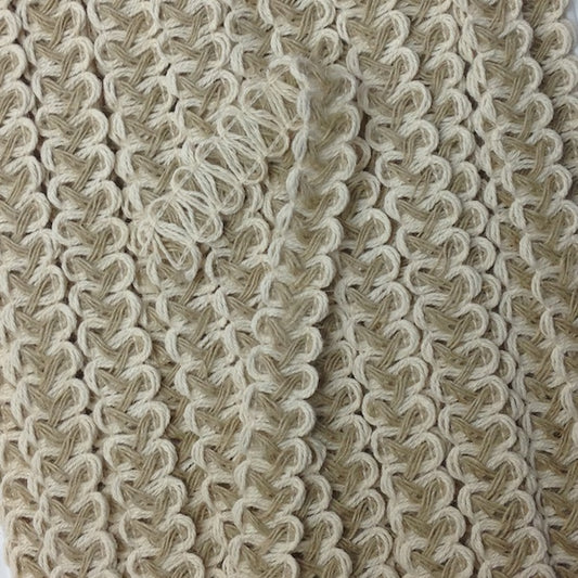 GIMP BRAID Looped 15mm Jute Per meter / Mollies New Zealand