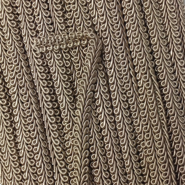 GIMP BRAID French 12mm Fawn Per meter / Mollies New Zealand