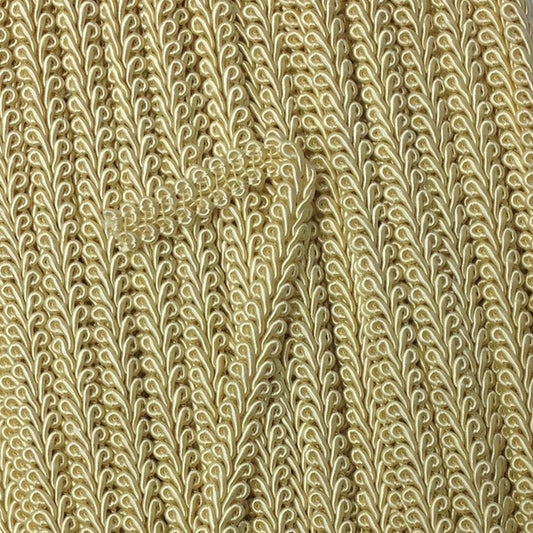 GIMP BRAID French 12mm Wheat Per meter / Mollies New Zealand