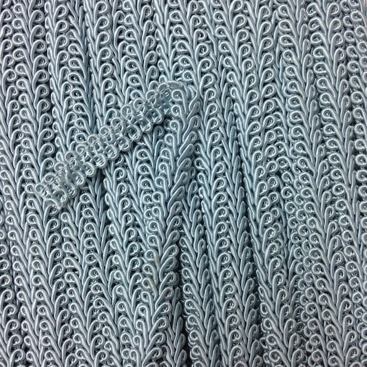 GIMP BRAID French 12mm Mid Blue Per meter / Mollies New Zealand