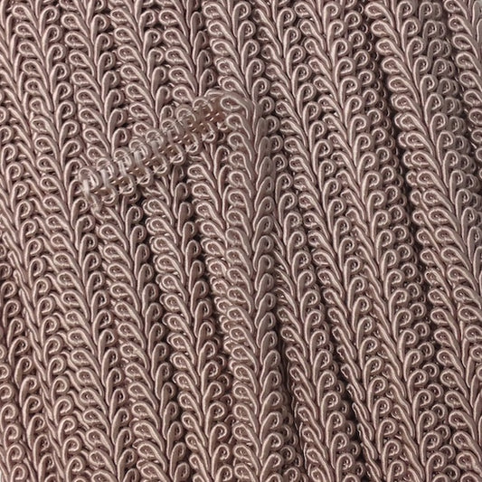 GIMP BRAID French 12mm Dusty Pink Per meter / Mollies New Zealand