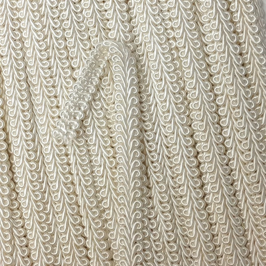 GIMP BRAID French 12mm #0 Off White | Mollies Make And Create NZ