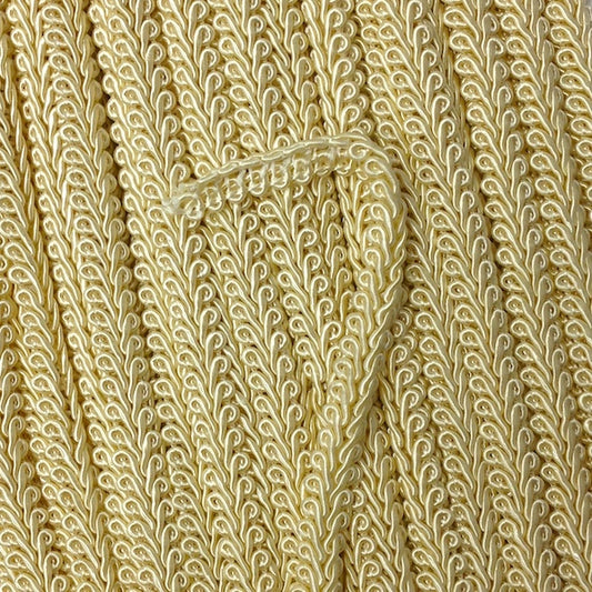 GIMP BRAID French 12mm Cream Per meter / Mollies New Zealand