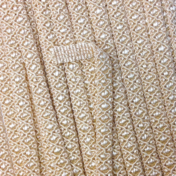 GIMP BRAID Zag 12mm Wheat | Mollies Make And Create NZ