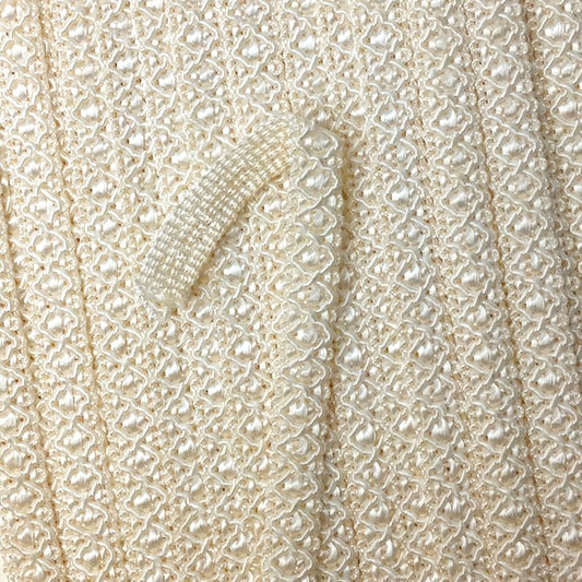 GIMP BRAID Zag 12mm Cream #3 | Mollies Make And Create NZ