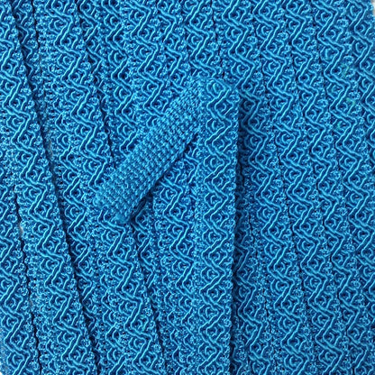 GIMP BRAID Ziggy 12mm Turquoise Per meter / Mollies New Zealand