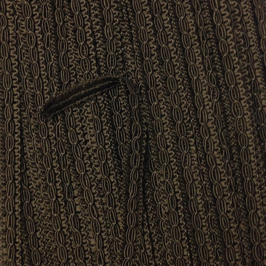 GIMP BRAID Trix-Loop 10mm Brown Per meter / Mollies New Zealand