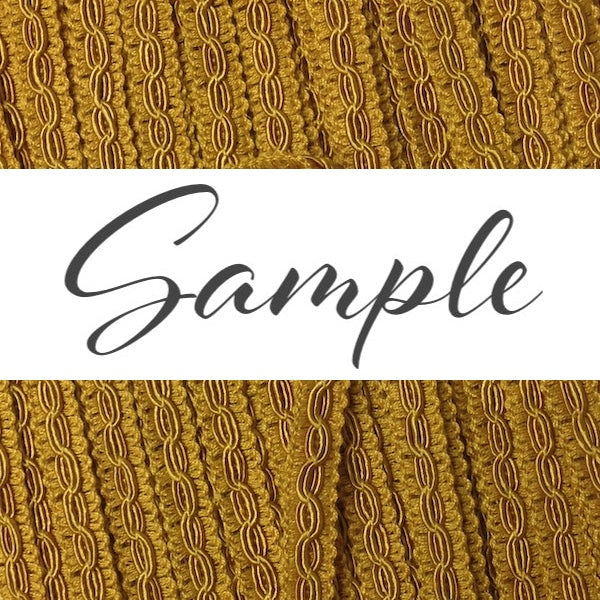 GIMP BRAID Trixie Loop 10mm Gold Tan