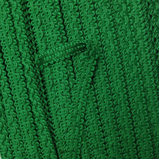GIMP BRAID Trixie 12mm Emerald Per meter / Mollies New Zealand