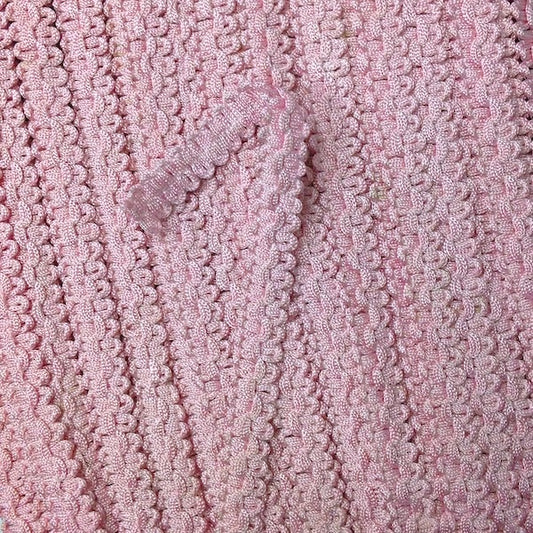 GIMP BRAID Trixie 12mm Dusky Pink Per meter / Mollies New Zealand