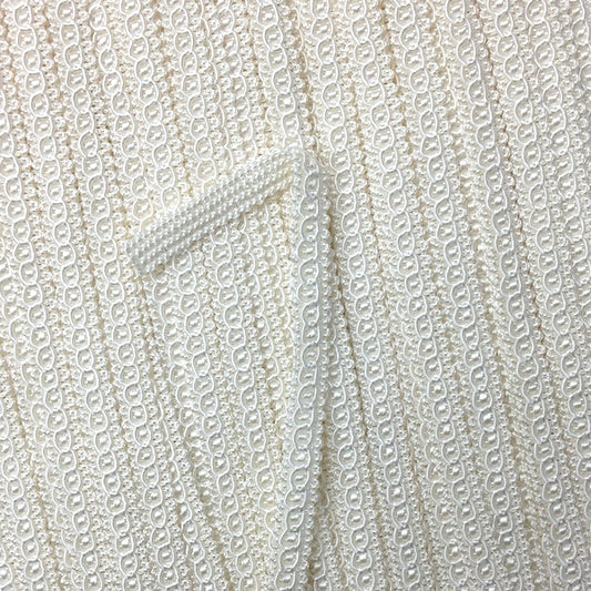 GIMP BRAID Lamp 8mm Soft White Per meter / Mollies New Zealand