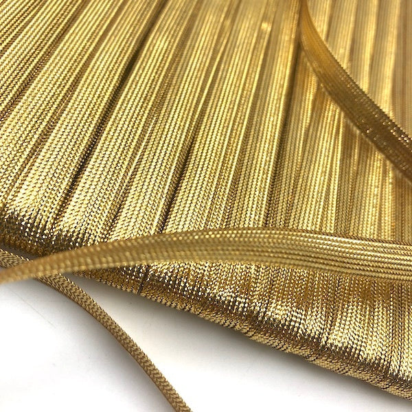 GIMP BRAID Metallic 8mm Lurex Gold | Mollies Make And Create NZ