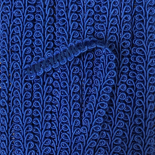 GIMP BRAID French 8mm Royal Per meter / Mollies New Zealand