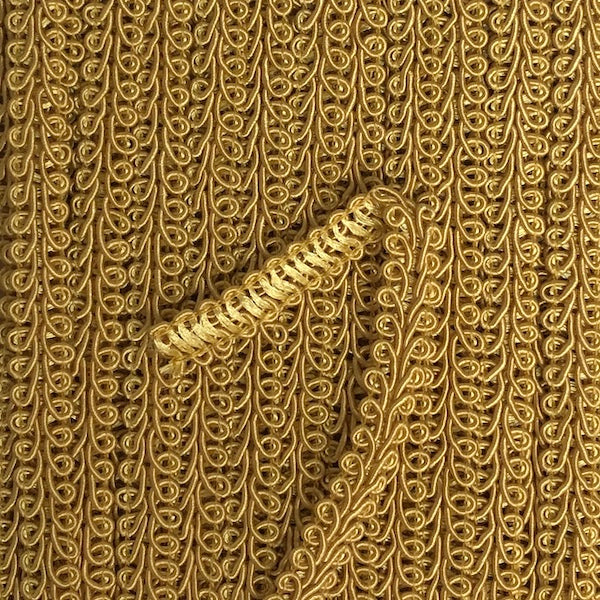 GIMP BRAID French 8mm Old Gold | Mollies Make And Create NZ