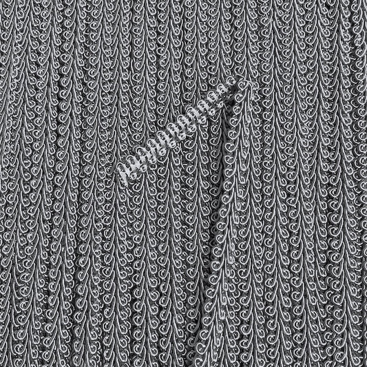 GIMP BRAID French 8mm Silver Grey Per meter / Mollies New Zealand