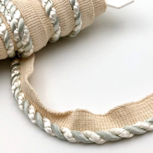FLANGED CORD Ivory and Sage | Mollies Make And Create NZ