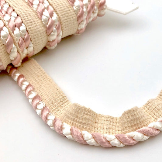FLANGED CORD Ivory and Blush | Mollies Make And Create NZ