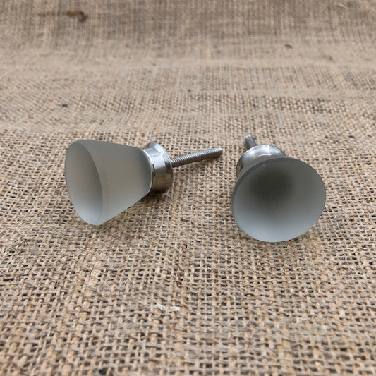 GLASS KNOB Misty Clear / Mollies New Zealand